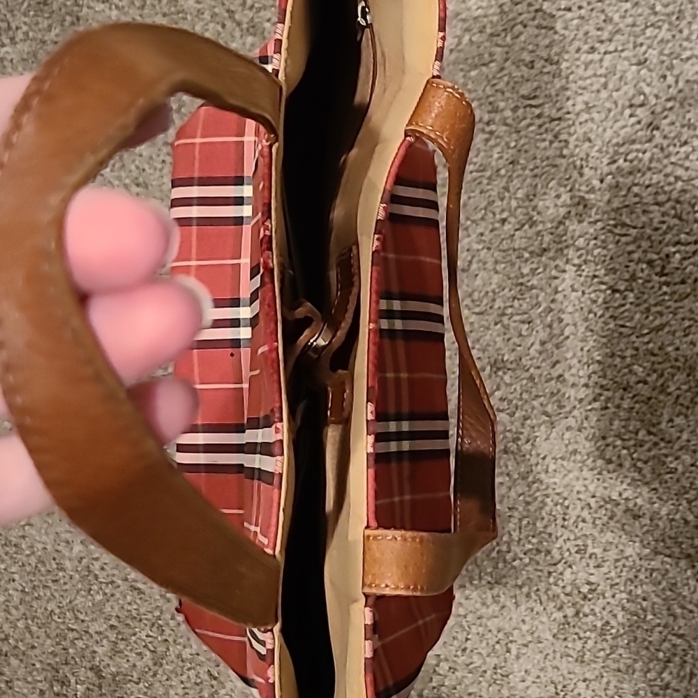 Burberry Red check tote bag - Picture 3 of 14